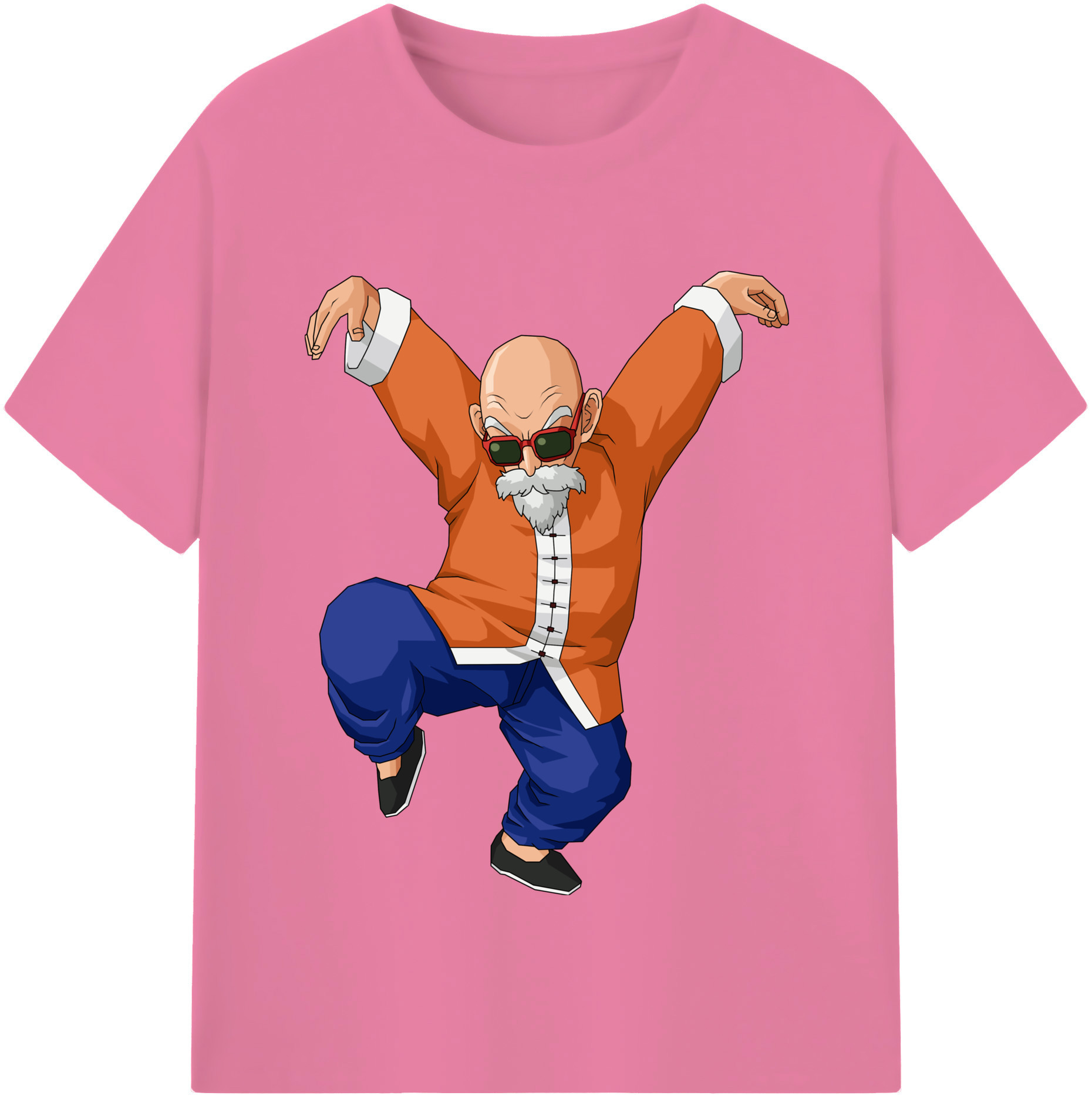 （画像用） ドラゴンボール 亀仙人（かめせんにん） DRAGON BALL Master Roshi Kame Sennin 綿100％半袖Tシャツ（フロントプリント）